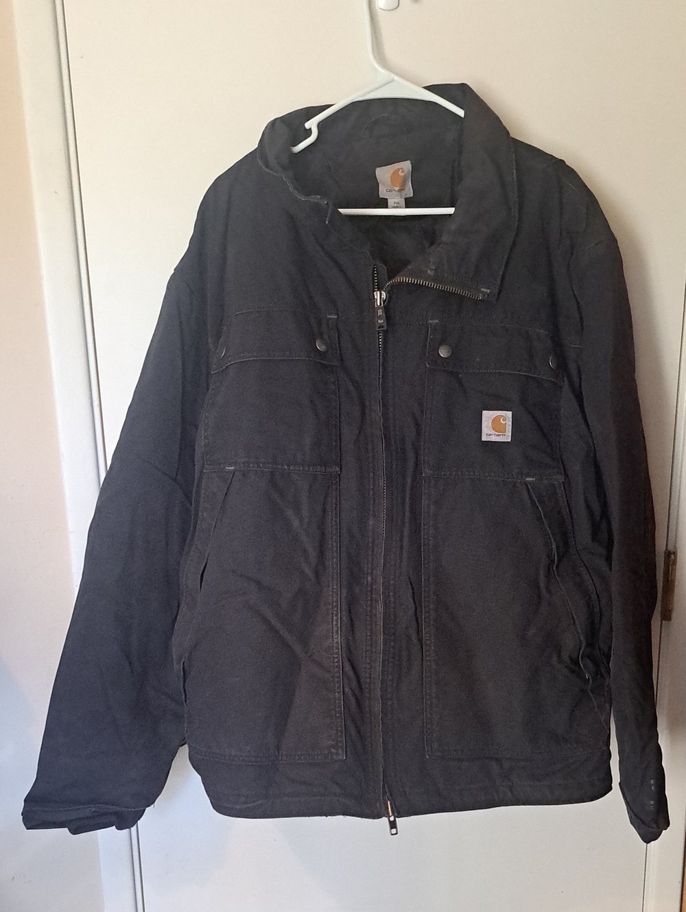 Carhartt Black Men's Field Jacket with Chest Logo